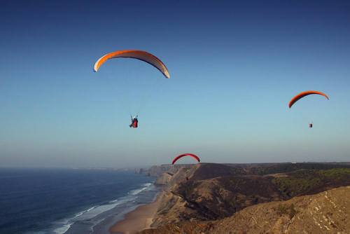 paragliding in de Algarve